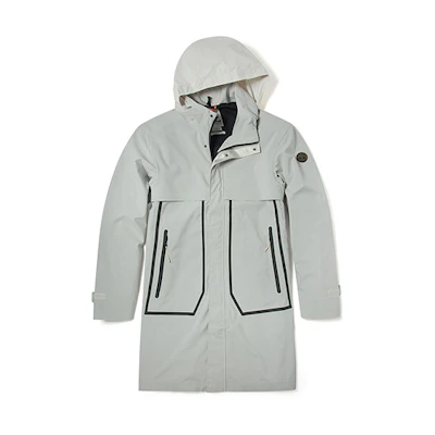 Timberland Casual Hooded Mid-Length Jacket Sand-Colored A24KT-BH7