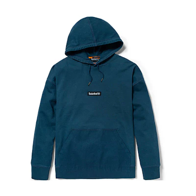 Timberland Casual Loose Fit Pullover Hoodie - Mid Blue A22C9-BZ4