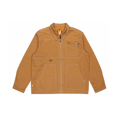 Timberland Casual Outdoor Workwear Multi-Pocket Jacket Wheat Color A2ADD-P47