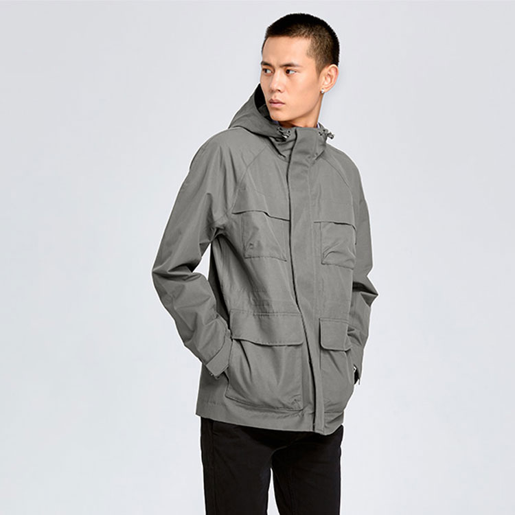 Timberland Casual Outdoor Zip-Up Hoodie Jacket in Light Brown A1NCE-037 圖 5