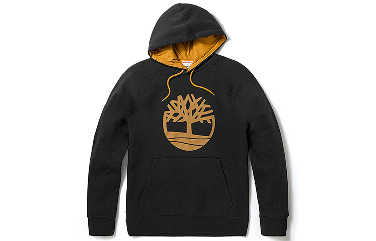 Timberland Casual Printed Long-Sleeve Sweatshirt Black A69WN-001