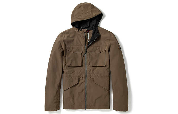 Timberland Casual Smart Hoodie Jacket in Chocolate Brown A2EJW-BK0