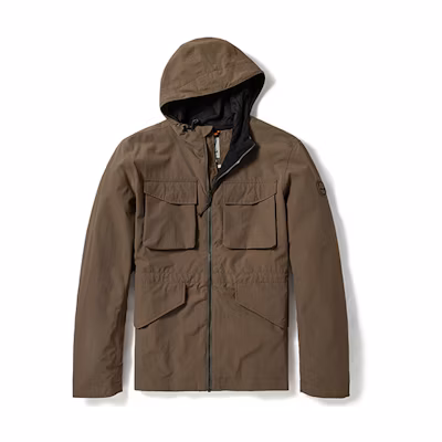 Timberland Casual Smart Hoodie Jacket in Chocolate Brown A2EJW-BK0