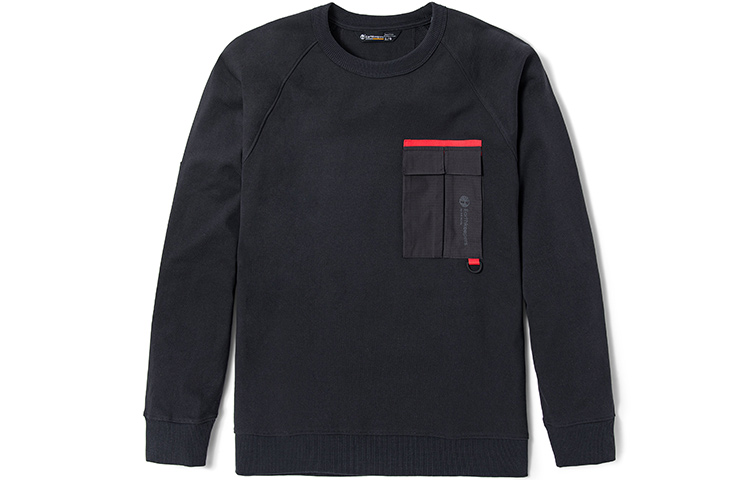 Timberland Casual Sport Loose Fit Crewneck Sweatshirt Black A25NJ-M45