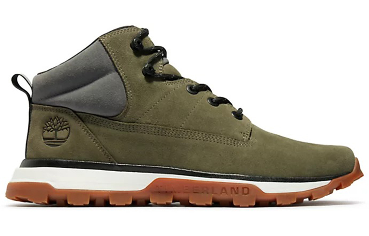 Order Timberland添柏嵐 Chukka 耐磨防滑戶外靴 軍綠色