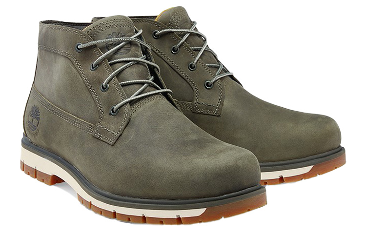 Lookbook 添柏岚 Chukka 休閒中幫靴 橄欖綠 寬版
