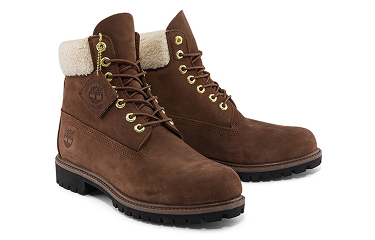 Timberland 6 Inch PRM Waterproof Boots 'Brown and Fleece Collar' 圖 4