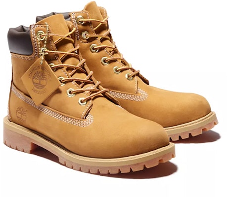 (Youth) Timberland Premium 6-Inch Narrow Fit Waterproof Boots 'Wheat' 12909M Shop (Youth) Timberland Premium 6-Inch Narrow Fit Waterproof Boots 'Wheat' 12909M