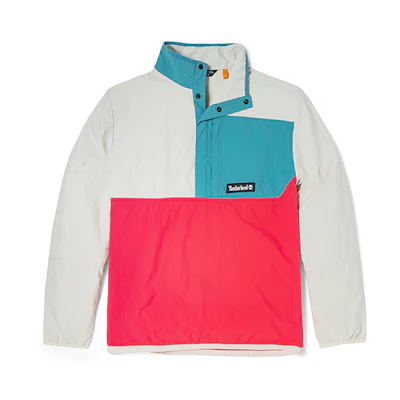 Timberland Colorblock Half-Zip Jacket Pink White Mens A2D4S-BN4