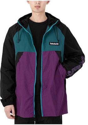 Timberland Colorblock Hooded Jacket Green Purple Casual Style A2BV4-AQ3 Buy Timberland Colorblock Hooded Jacket Green Purple Casual Style A2BV4-AQ3
