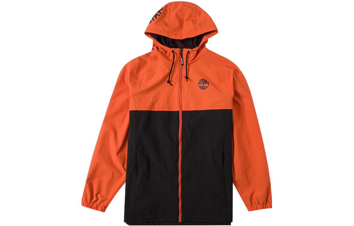 Timberland Colorblock Hooded Jacket Orange/Black A2CEF-CN4