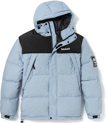 Timberland Colorblock Hooded Puffer Jacket Winter Light Blue. A22EG-BZ7 Order Timberland Colorblock Hooded Puffer Jacket Winter Light Blue. A22EG-BZ7
