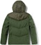 Lookbook Timberland Colorblock Insulated Hooded Puffer Jacket Luggage Green. A2G9G-U31
