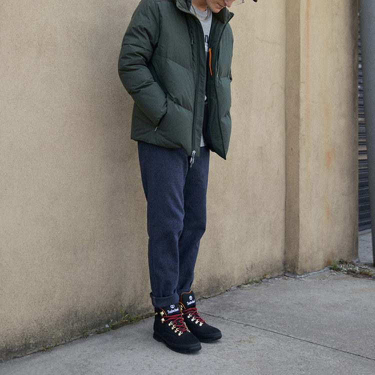 Details for Timberland Colorblock Insulated Hooded Puffer Jacket Luggage Green. A2G9G-U31