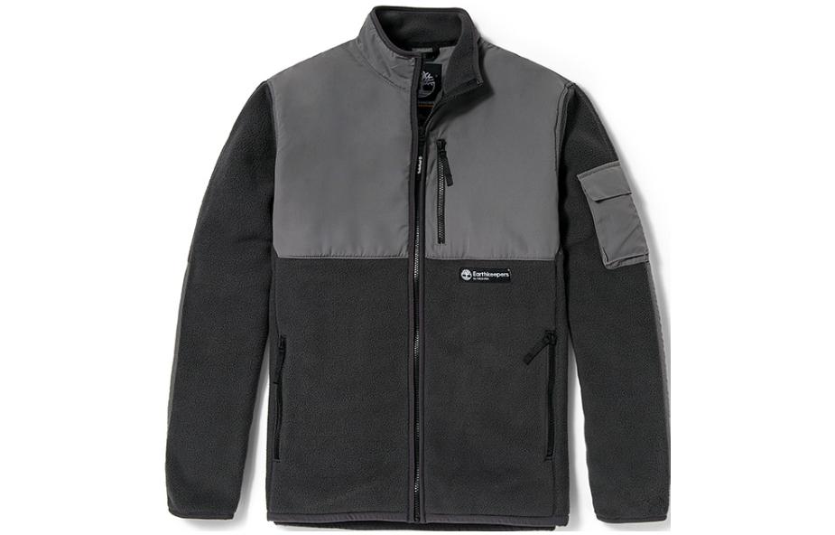 Timberland Colorblock Logo Zip-Up Jacket Black A25MW-M45