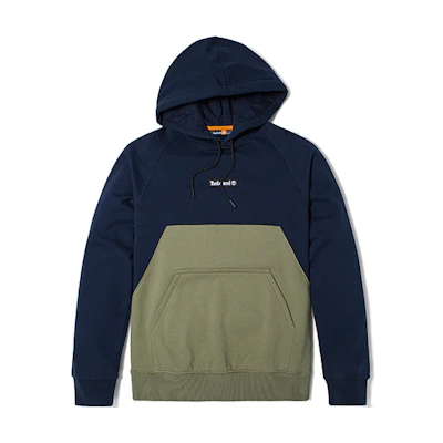 Timberland Colorblock Pullover Hoodie Unisex Deep Blue A6119-CP0