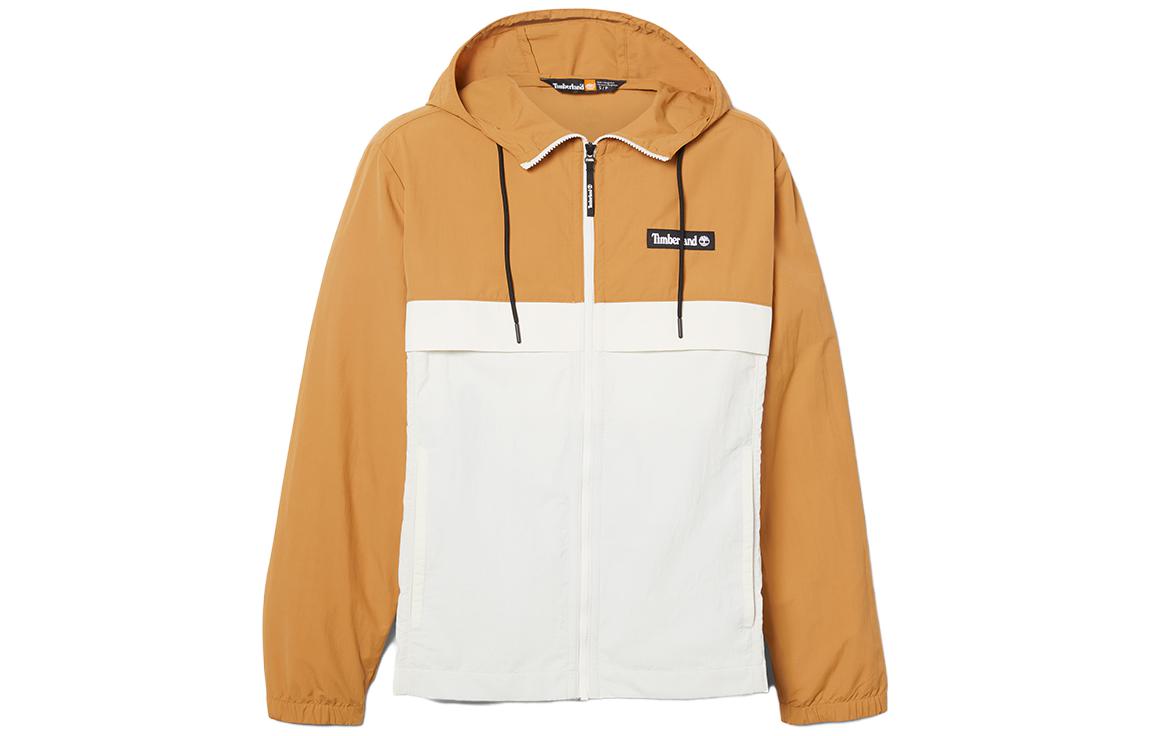 Timberland Colorblock Water-Resistant Jacket Unisex Retro White/Wheat A6PYW-DN8