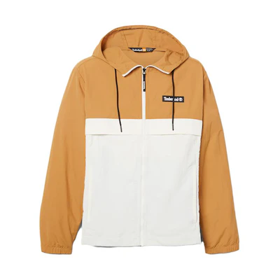 Timberland Colorblock Water-Resistant Jacket Unisex Retro White/Wheat A6PYW-DN8