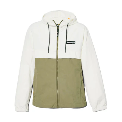 Timberland Colorblock Waterproof Hooded Jacket Unisex White Green Mix A679W-DL7