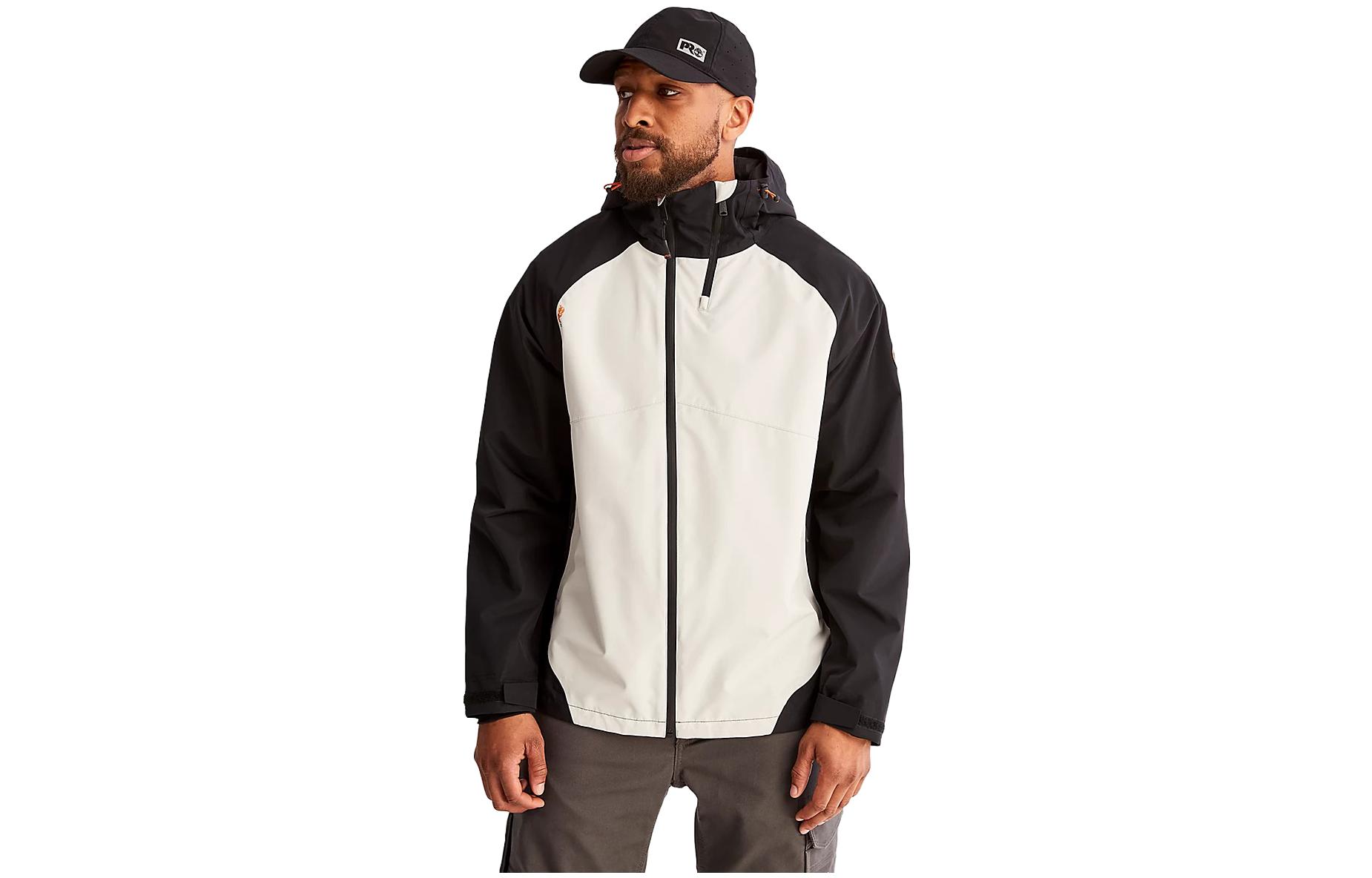 Timberland Colorblock Waterproof Hooded Jacket White A55O2-G77