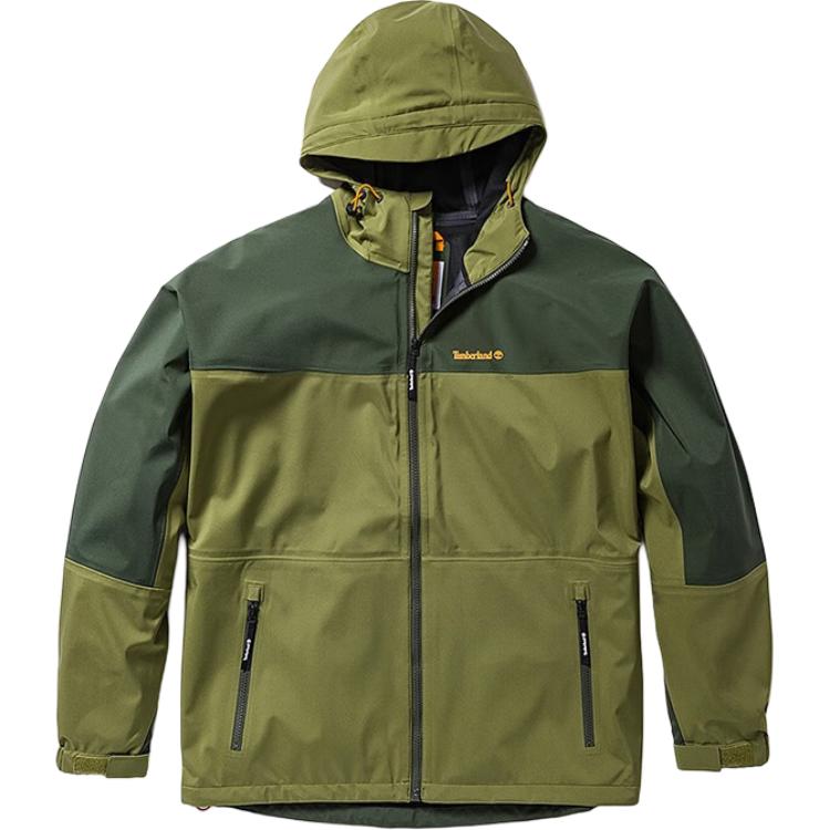 Timberland Colorblock Waterproof Windbreaker Jacket Unisex Green Outdoor Hiking A5Z3Y-U31