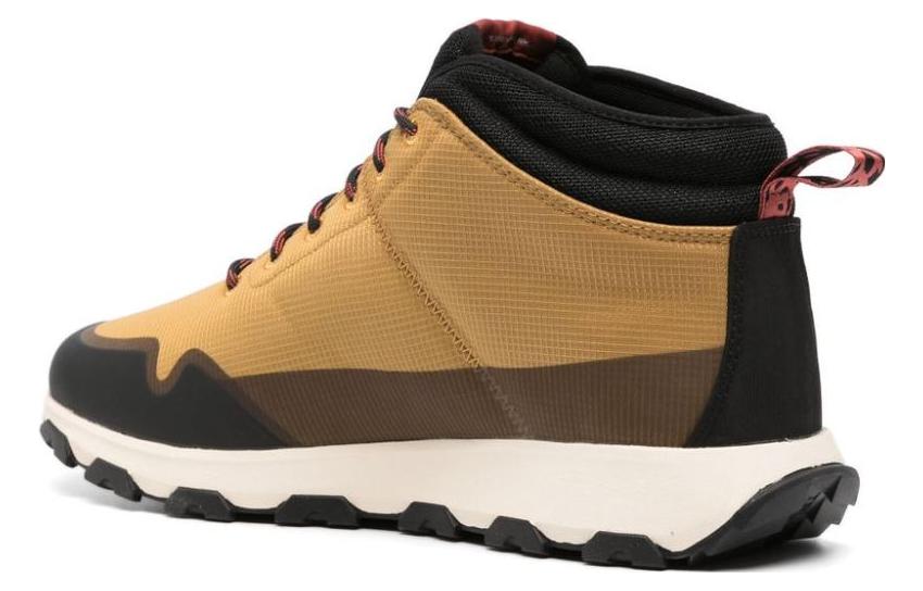 Shop Timberland舒适短靴‘黄黑配色’ TB0A62WM2311WHEAT