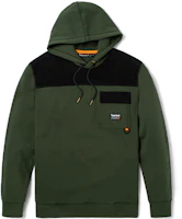 Timberland Corduroy Patchwork Fleece Hoodie LUGGage Green A25GX-U31 Timberland Corduroy Patchwork Fleece Hoodie LUGGage Green A25GX-U31