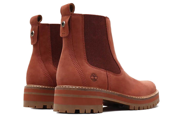 Shop 添柏岚Courmayeur Valley 女士切爾西靴 棕紅