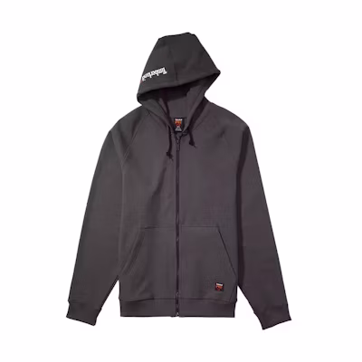 Timberland Dark Gray Logo Print Multi-Pocket Hooded Jacket A1VAK-003
