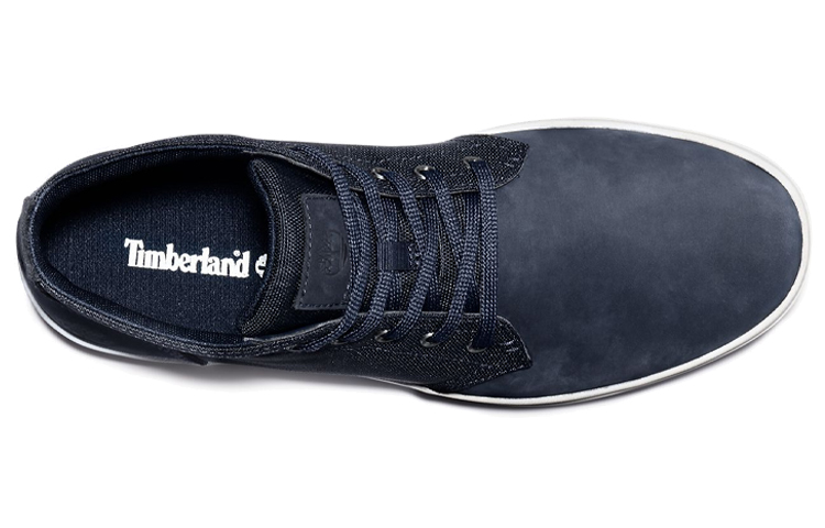 Shop Timberland添柏嵐 Davis Square 透氣輕便舒適低筒休閒板鞋 海軍藍