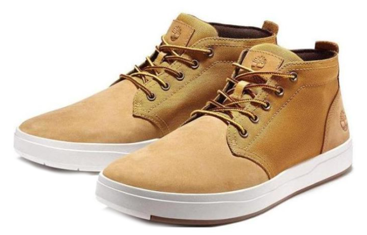 Lookbook Timberland Davis Square 'Wheat' Lelaki/Wanita Kasut Kuning (Tan) 5617763-T3