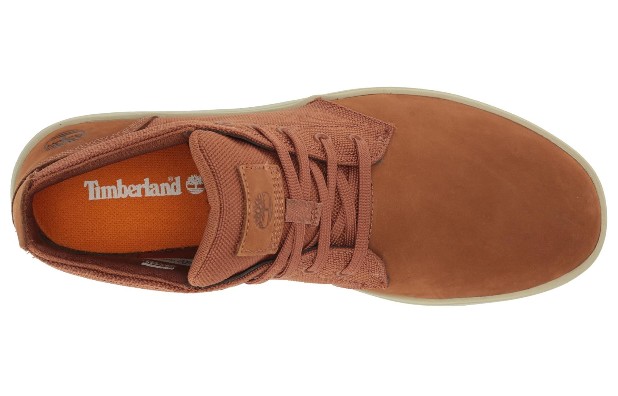 Purchase Timberland Davis Square Leren en Stof Chukka Boot ''Rust Nubuck'' A29S6MF13