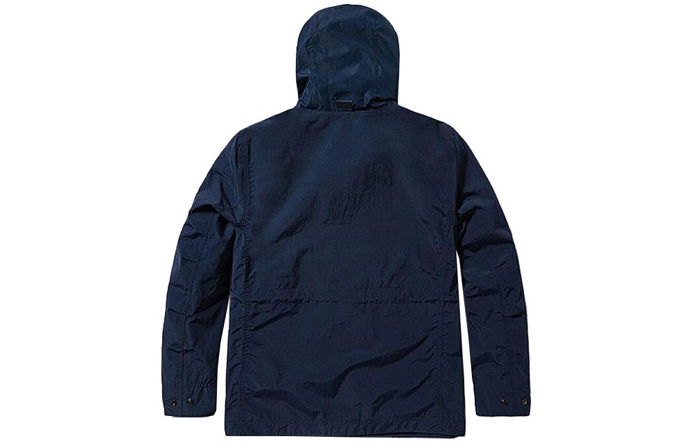 Lookbook 添柏岚深蓝色防水连帽多口袋夹克 A427F-433