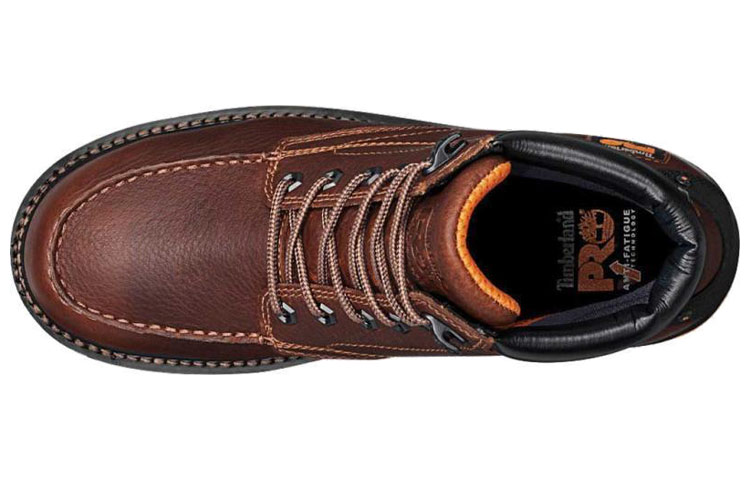 Lookbook Timberland Durable Shock-Absorbing Work Boots 'Red Brown' 851888