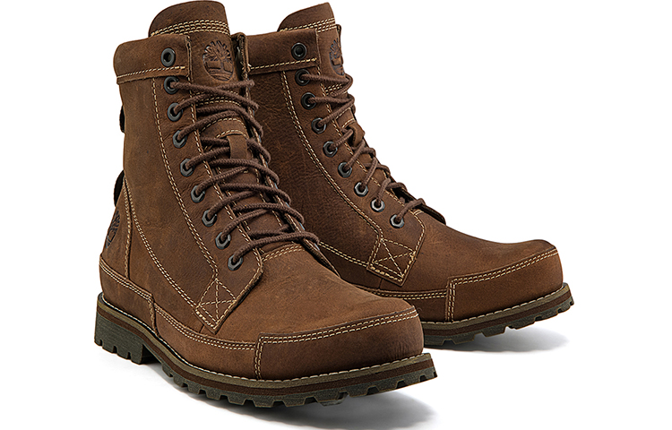 Shop 添柏岚 Timberland 6 吋耐磨防滑休閒工裝戶外靴 中棕色