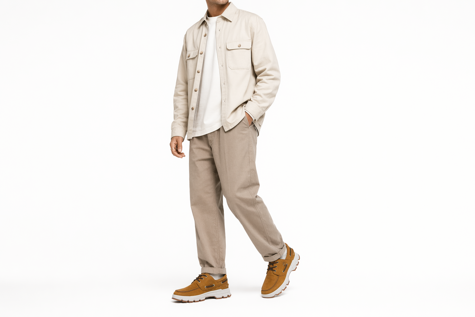 Order Timberland添柏蘭 EK+ Moc-Toe 舒適 耐磨 低筒 運動休閒鞋 男款 土黃色