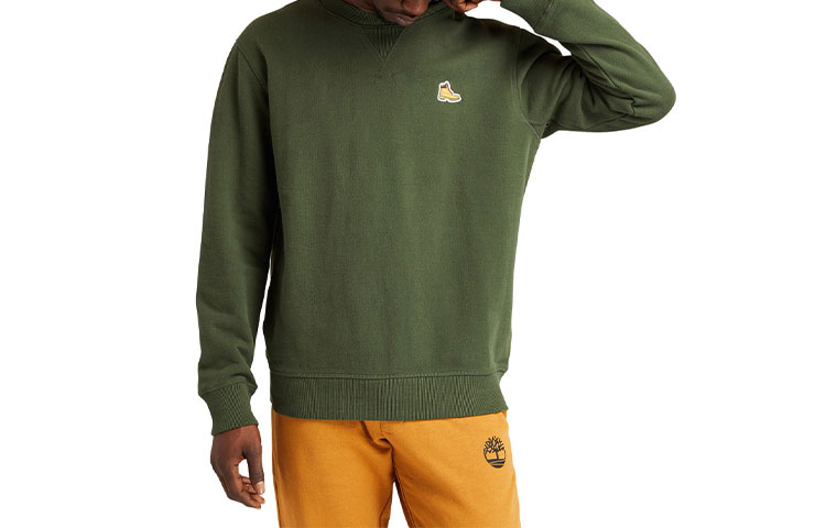 Timberland Embroidered Crewneck Sweatshirt Green A2DB6-U31