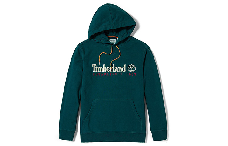 Timberland Embroidered Green Pullover Casual Sweatshirt for Men A2EZX-AK1