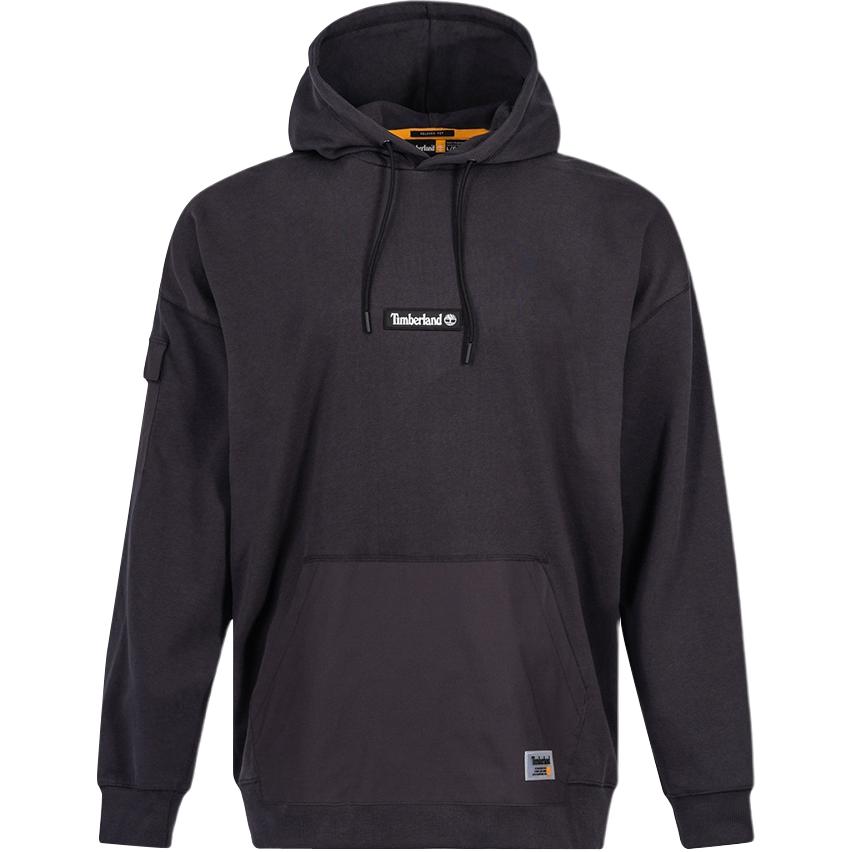 Timberland Embroidered Logo Black Obsidian Pullover Sweatshirt for Men A28WZ-D98