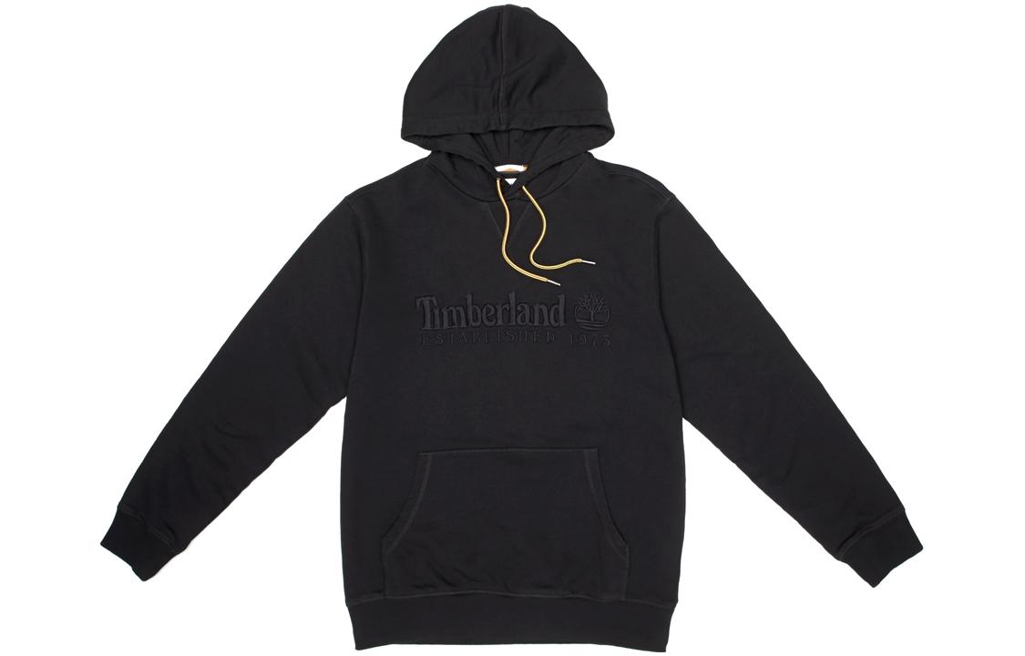 Timberland Embroidered Logo Black Pullover Hoodie Casual Sweatshirt A2EZX-001