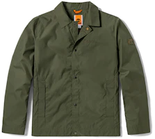 Timberland Embroidered Logo Coach Jacket Military Green A24JV-A58 Timberland Embroidered Logo Coach Jacket Military Green A24JV-A58