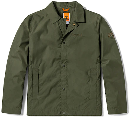 Timberland Embroidered Logo Coach Jacket Military Green A24JV-A58 Buy Timberland Embroidered Logo Coach Jacket Military Green A24JV-A58