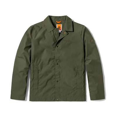 Timberland Embroidered Logo Coach Jacket Military Green A24JV-A58