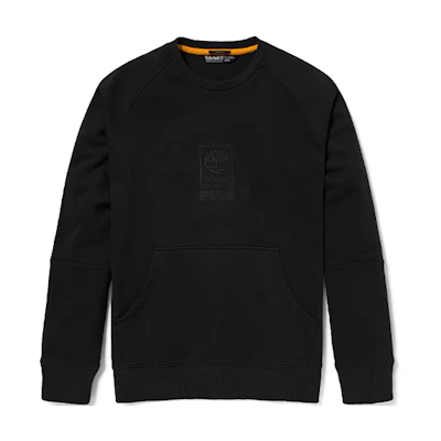 Timberland Embroidered Logo Crewneck Sweatshirt Black ( Casual Pullover) A2D3J-001