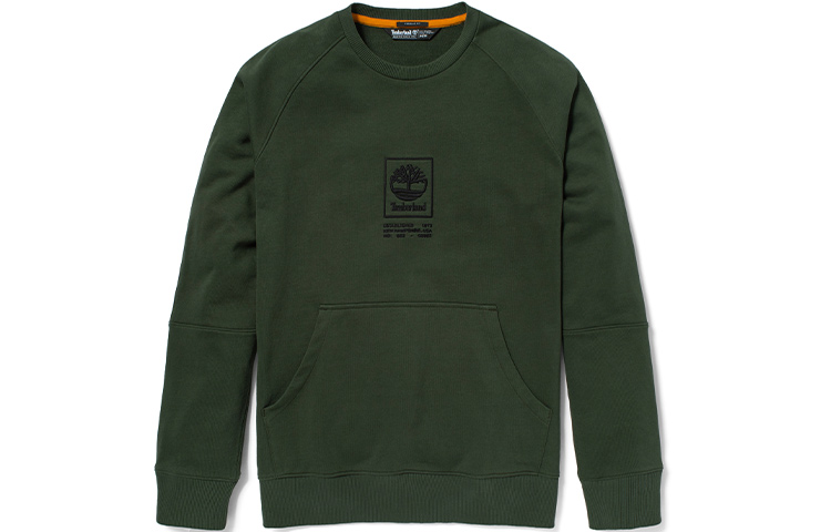 Timberland Embroidered Logo Crewneck Sweatshirt Green - Casual Wear A2D3J-U31