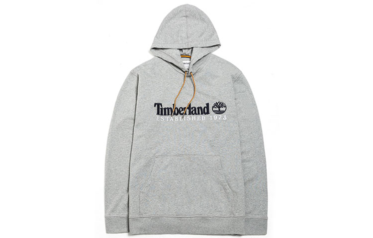 Timberland Embroidered Logo Grey Pullover Sweatshirt Casual Activewear A2EZX-052