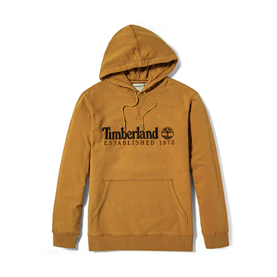 Timberland Embroidered Logo Pullover Sweatshirt Wheat for Men A2EZX-P47