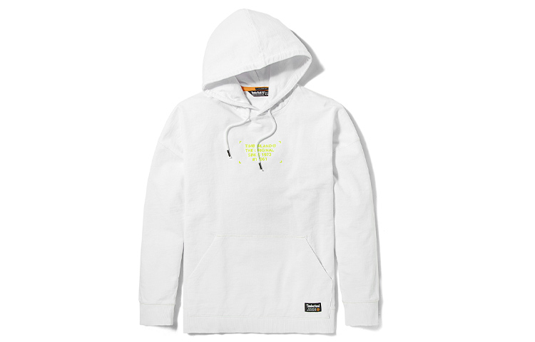 Timberland Embroidered Logo Pullover Sweatshirt White Sand A2DXU-BH7