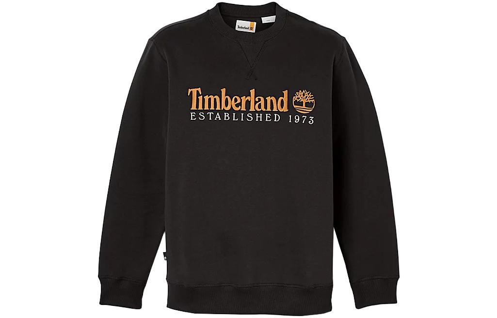Timberland EST 1973 Embroidered Logo Crewneck Sweatshirt Black A65DD-001