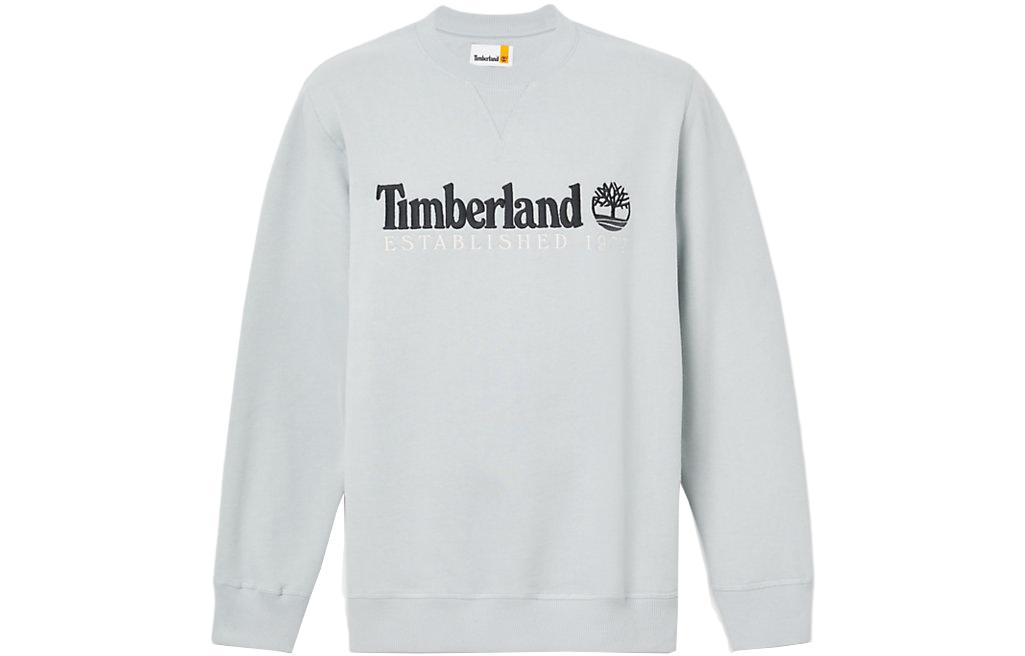 Timberland EST 1973 Logo Embroidered Crewneck Sweatshirt Grey A65DD-EA3